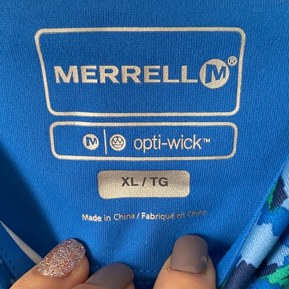 Merrell Blue Patterned Tank Top - Picture 2 of 5